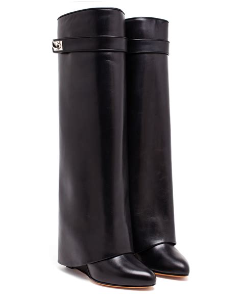 givenchy black.boots|black Givenchy shark boots.